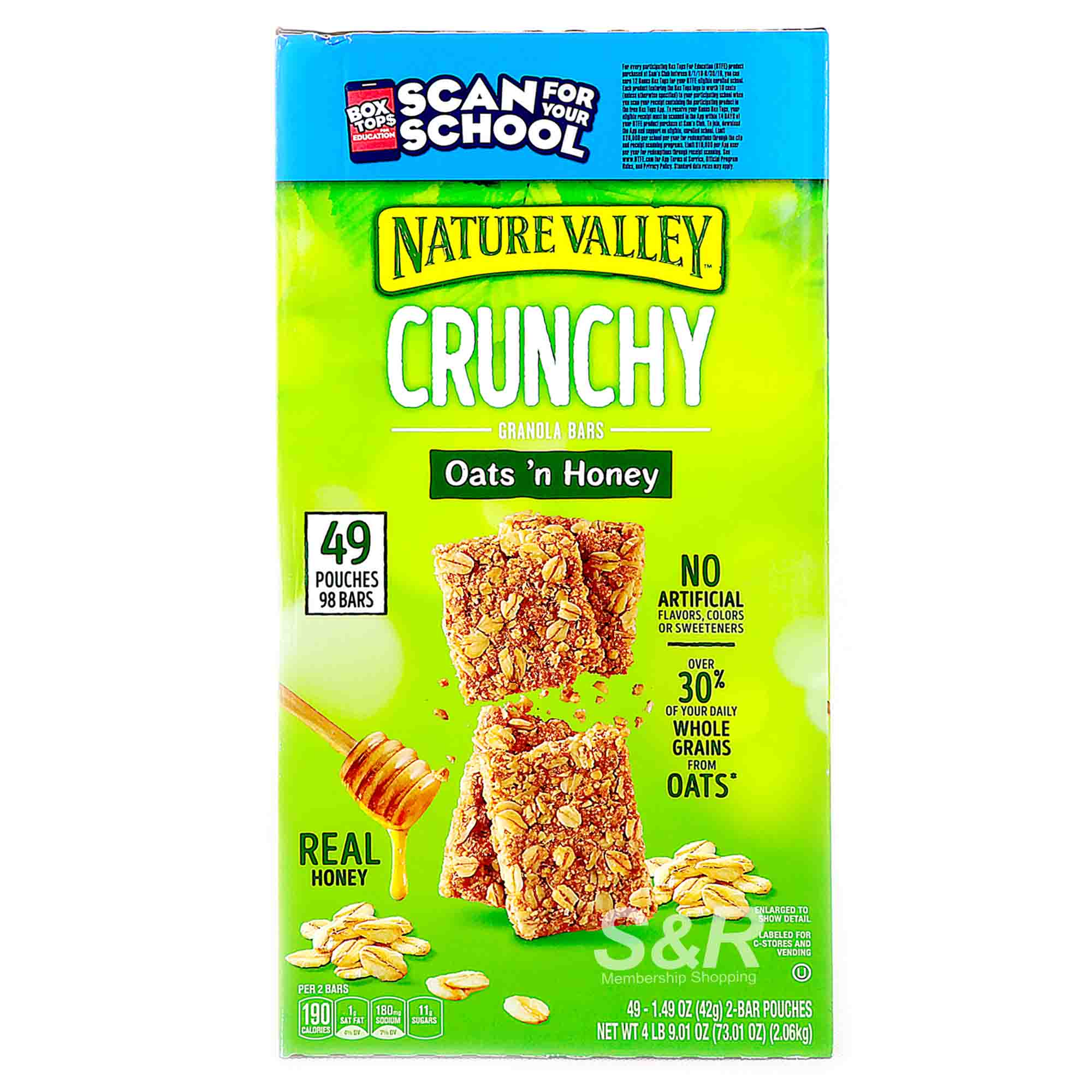 Nature Valley Crunchy Granola Bars Oat's n Honey 98 bars